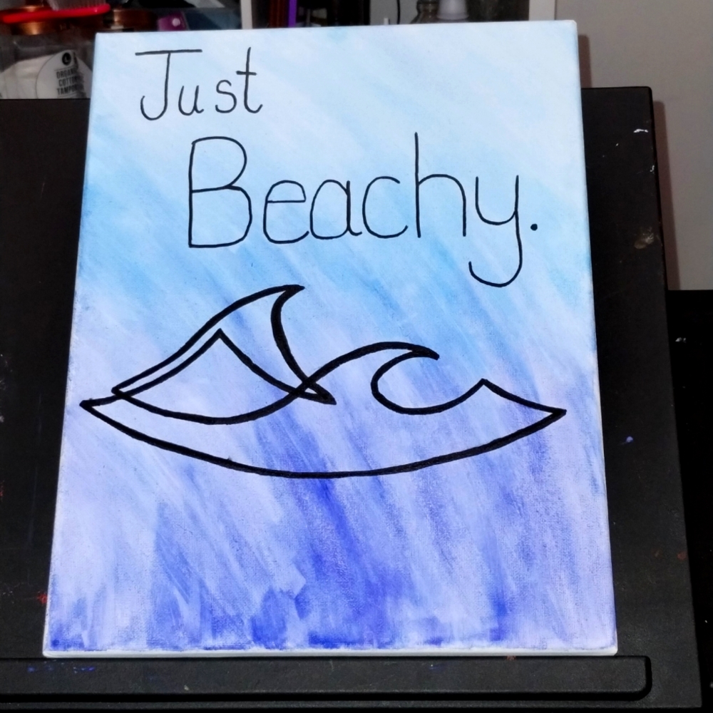 Just Beachy Watercolor Painting